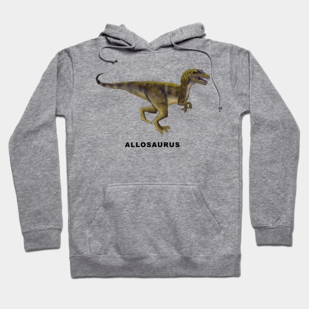 Allosaurus Hoodie by lucamendieta